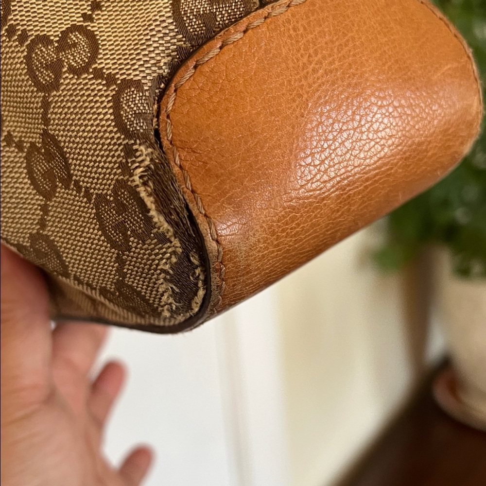 Gucci Beige Brown Monogram Hobo Bag - Picture 4 of 16